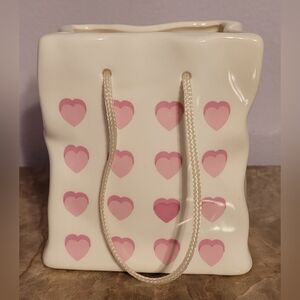 Vintage Ross & Berrie Co. Ceramic Gift Bag / Purse Planter/ Figurine